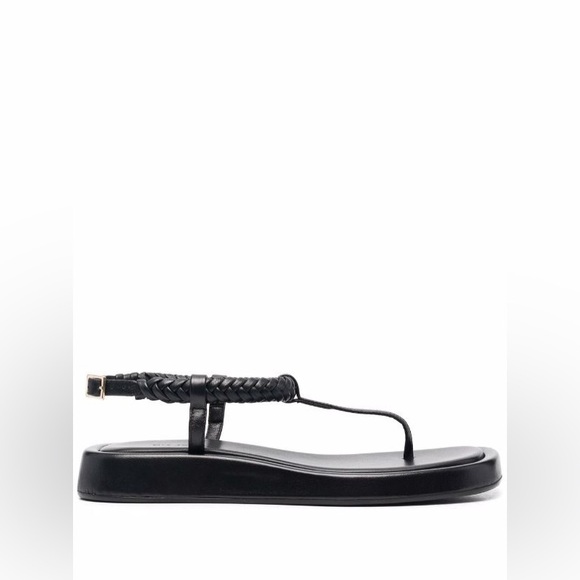 GIABORGHINI x Rosie Huntington-Whiteley thong sandals Black - Picture 2 of 5